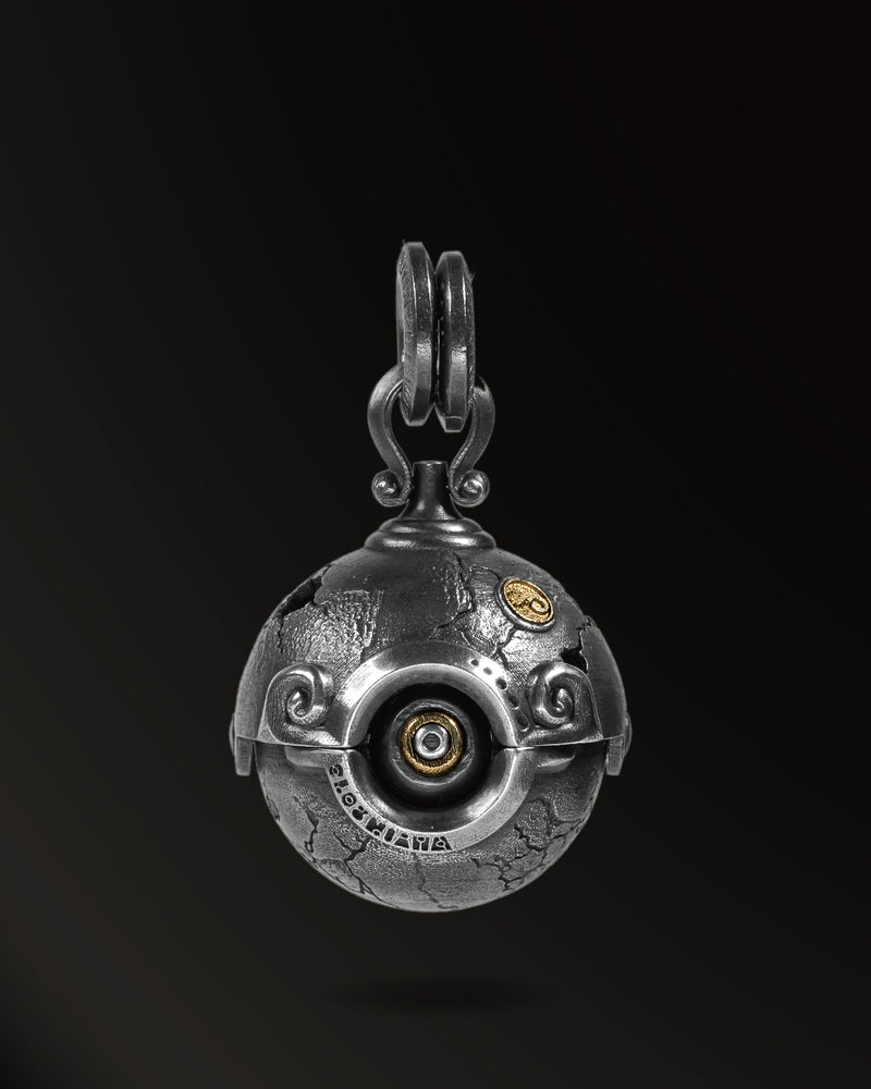 Insight Program Amulet in 925 Silver+18K Gold+Titanium