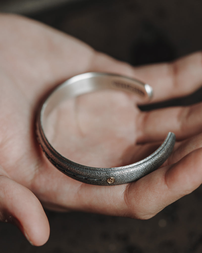 Chaos Serpent3.0 Spine scales Bracelet in 925 Silver+18K Gold