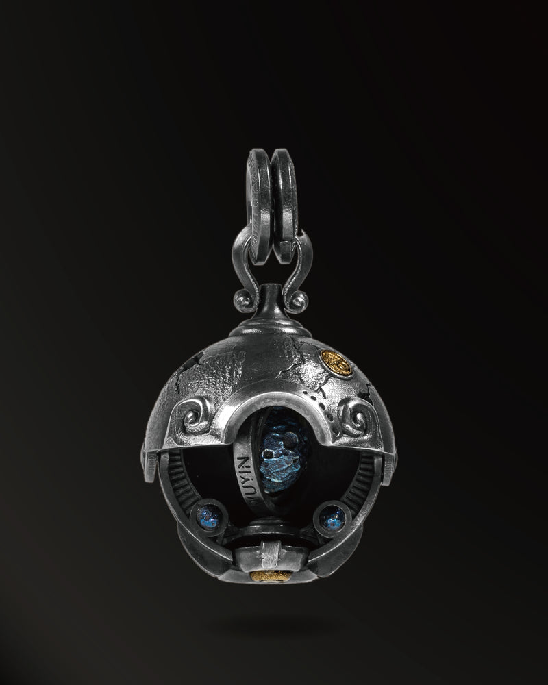 Insight Program Amulet in 925 Silver+18K Gold+Titanium