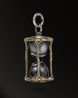 Infinite time hourglass Amulet in 925 Silver