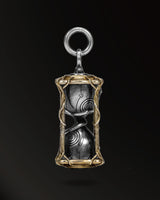 Infinite time hourglass Amulet in 925 Silver