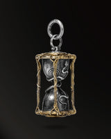 Infinite time hourglass Amulet in 925 Silver