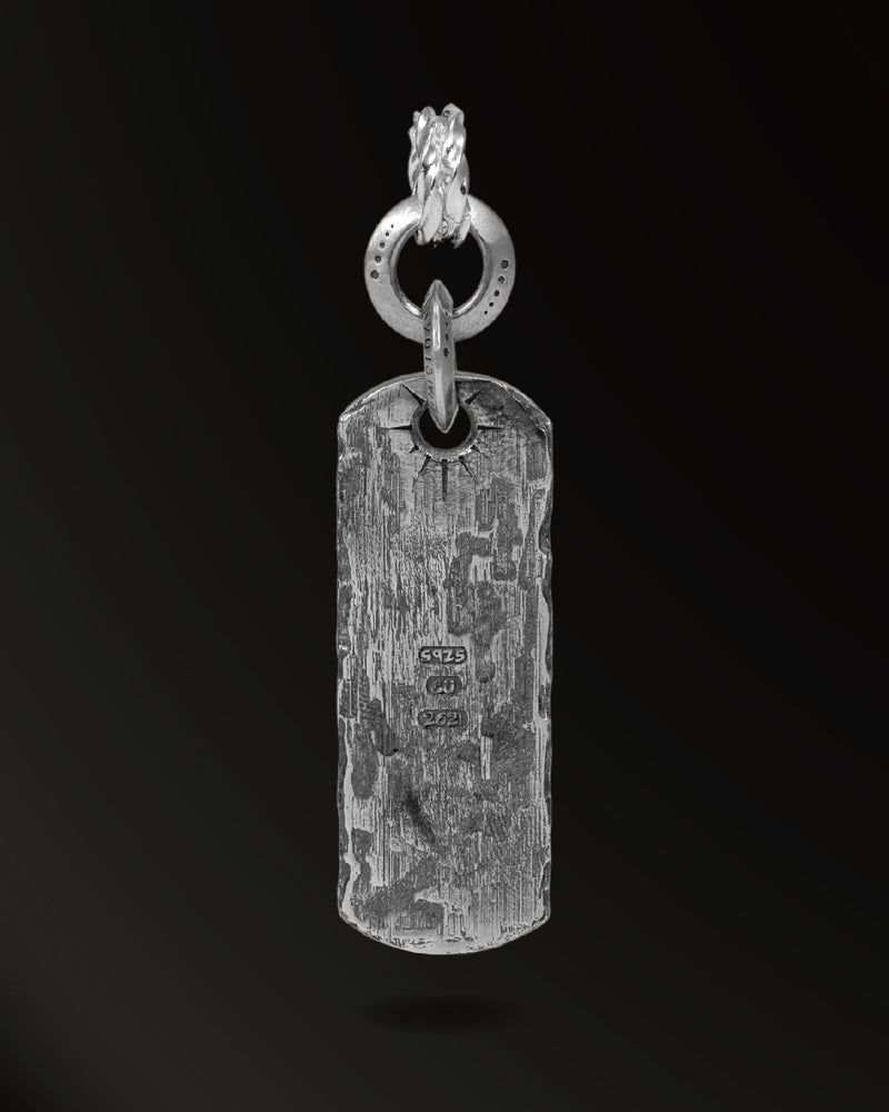 Snake of Light Inscription Amulet in 925 Silver