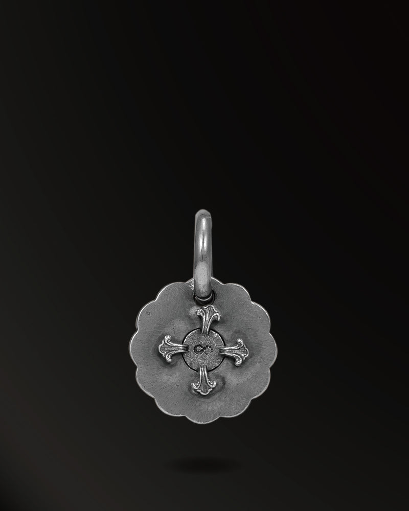 Immortal Flower Snake Amulet in 925 Silver+18K Gold