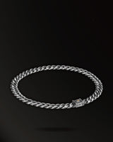 Infinite Stars Curb Chain Necklace in 925 Silver+18K Gold