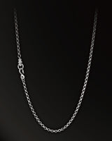 Torqued  Chain Link Necklace in 925 Silver