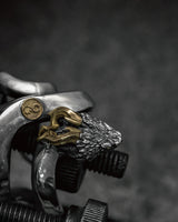 Smooth–Skinned Horn snakes 2.0 Ring in 925 Silver+18K Gold