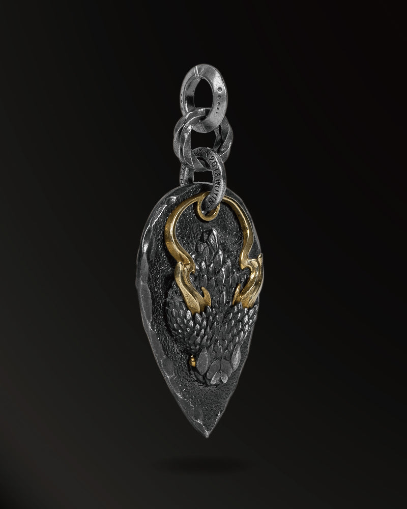 Chaos Serpent3.0 Amulet in 925 Silver+Brass