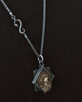 Holy Light Skull Amulet in 925 Silver