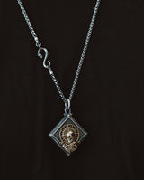 Holy Light Skull Amulet in 925 Silver