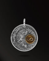 Sun&Moon Amulet in 925 Silver