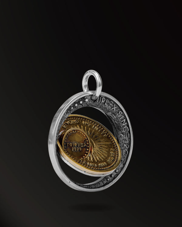 Sun&Moon Amulet in 925 Silver