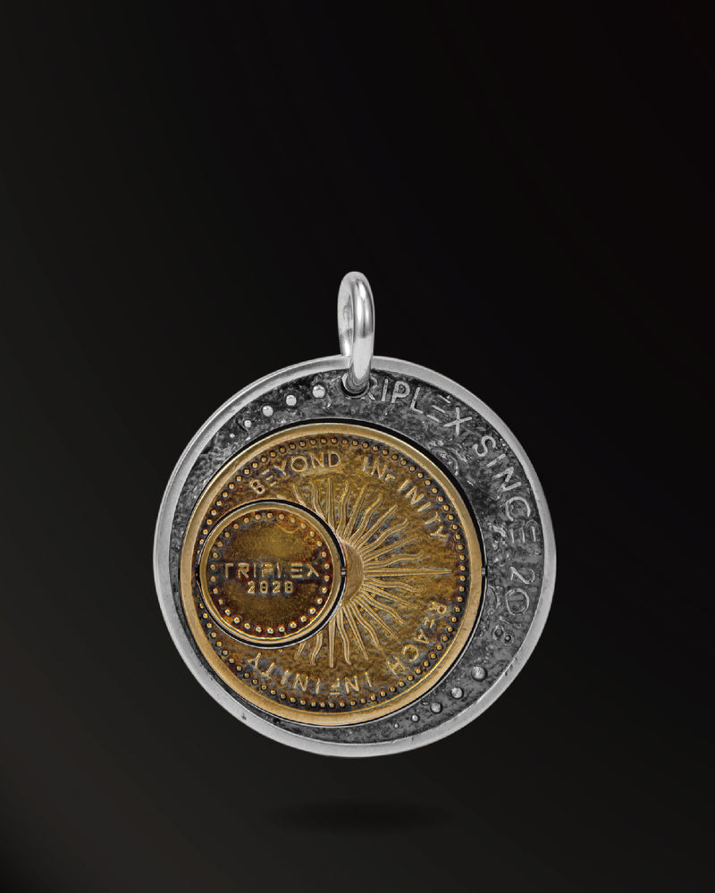 Sun&Moon Amulet in 925 Silver