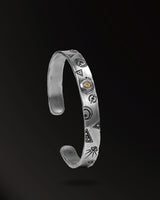 Symbol Bracelet in 925 Silver+18K Gold