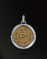 Infinite lucky coins Amulet in 925 Silver