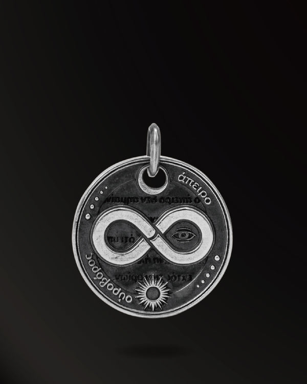 Infinity symbol Amulet in 925 Silver