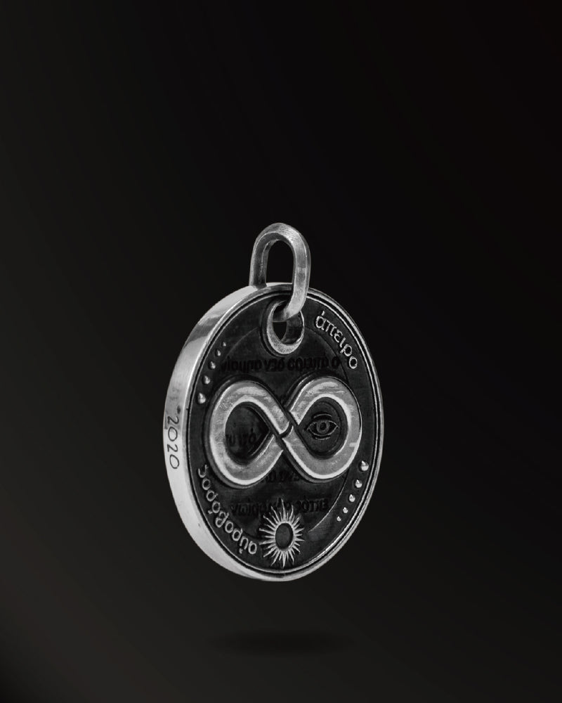 Infinity symbol Amulet in 925 Silver