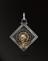 Holy Light Skull Amulet in 925 Silver