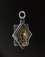 Holy Light Skull Amulet in 925 Silver