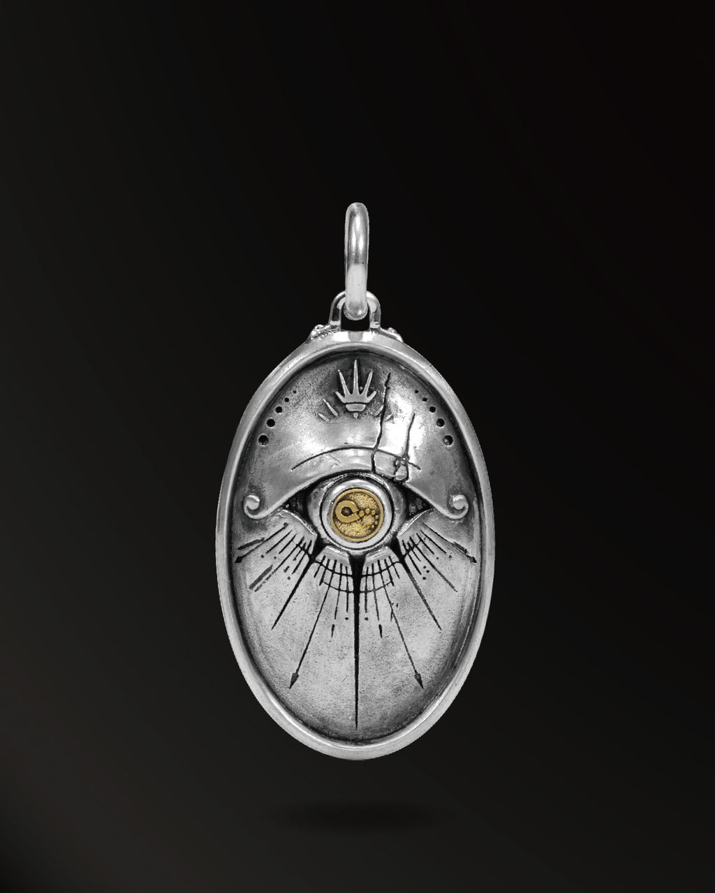 Eye of Light Amulet in 925 Silver