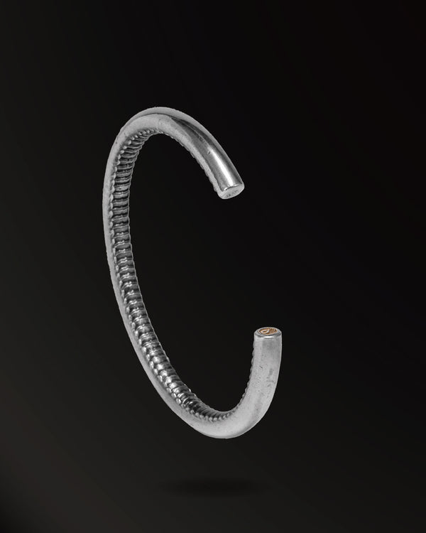 Scaly–Skinned Horn snakes  Bracelet in 925 Silver+18K Gold