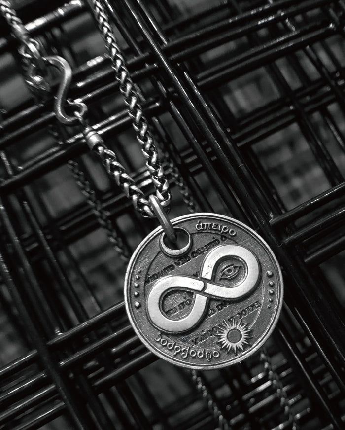 Infinity symbol Amulet in 925 Silver