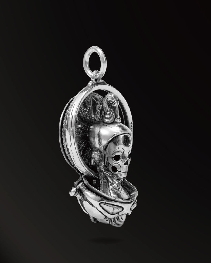 Buddha of Future1.0 Amulet in 925 Silver and Brass