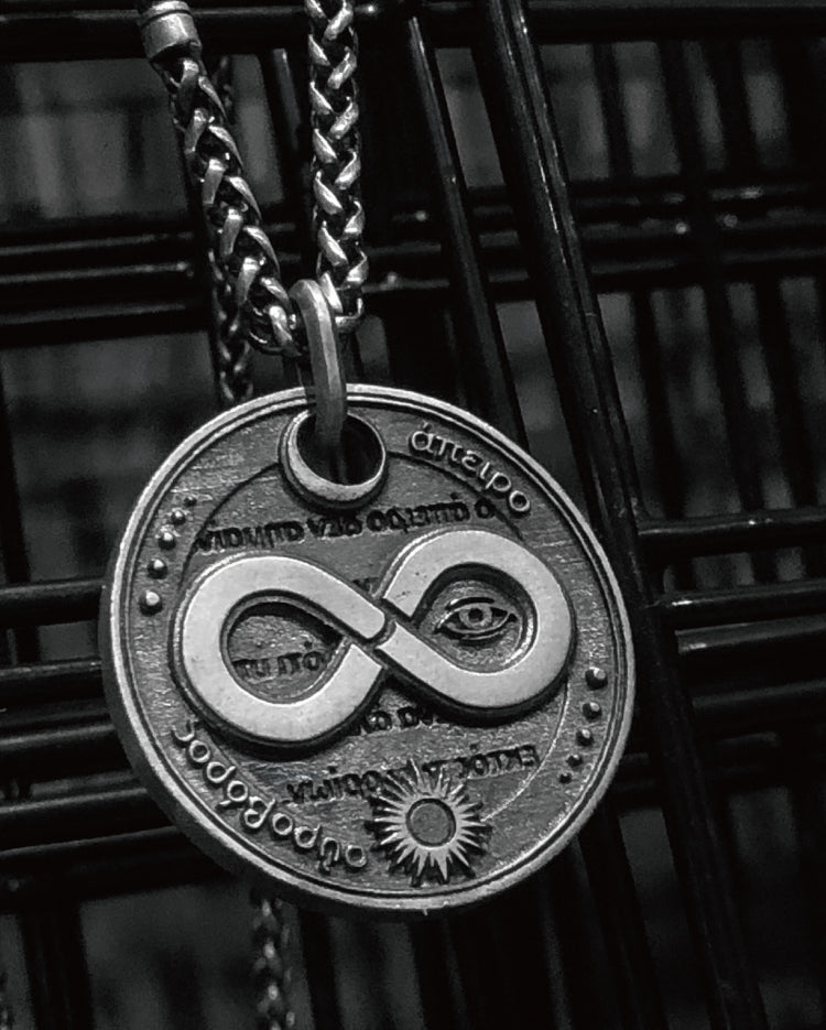 Infinity symbol Amulet in 925 Silver