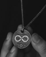 Infinity symbol Amulet in 925 Silver